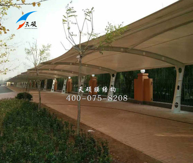 河北碧桂園小區膜結構停車棚